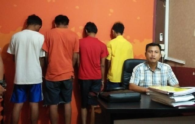 Lima Pelaku Curanmor Dibekuk Polsek Limapuluh